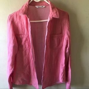 100% Cotton Coral Riders by Lee casual button up shirt S